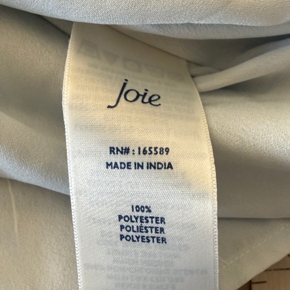 Joie Blue/Coral Floral Tiered Flowy Boho Prairie Dress W High-Low Hem Size XS - Picture 14 of 15